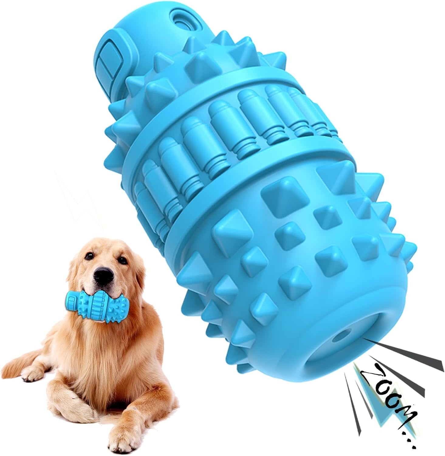 piffzedo-dog-toys-for-aggressive-chewers-interactive-natural-rubber-chew-squeaky-toy-for-large-medium-breed-dog-toothbrush-tough-durable-green-large