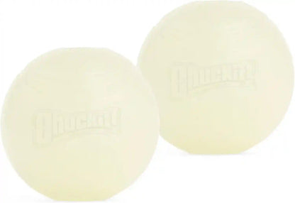 Chuckit! Glow in the Dark Bouncy Balls - Ball for Dogs, Chuckit Dog Toy, Max Glow Balls - Medium, 2.5 Inch Pack of 21