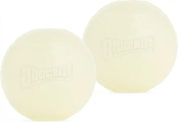 Chuckit! Glow in the Dark Bouncy Balls - Ball for Dogs, Chuckit Dog Toy, Max Glow Balls - Medium, 2.5 Inch Pack of 21