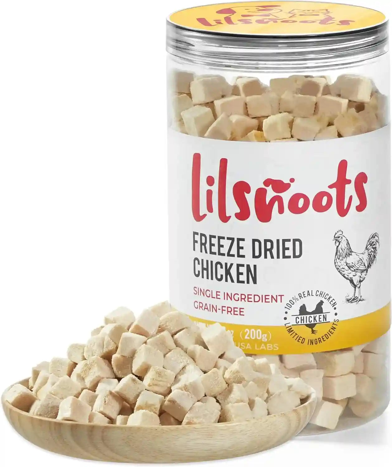 freeze-dried-chicken-dog-treats-cat-treats-single-ingredient-raw-chicken-pettreats-training-treats-food-meal-topper-rawhide-free-freeze-dried-chicken-high-protein-5-6oz