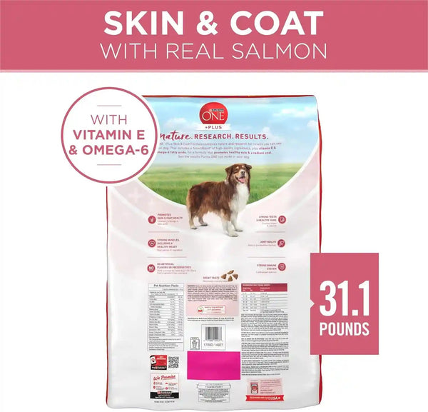 Purina ONE Natural, Sensitive Stomach Dry Dog Food, +Plus Skin & Coat Formula - 31.1 Lb. Bag11