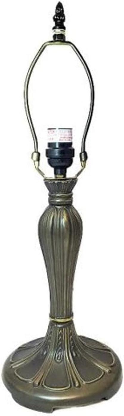 Perisian Metal Lamp Base, Dark Bronze Finish with Gold Highlights, Nicely Weighted, 18" Tall2