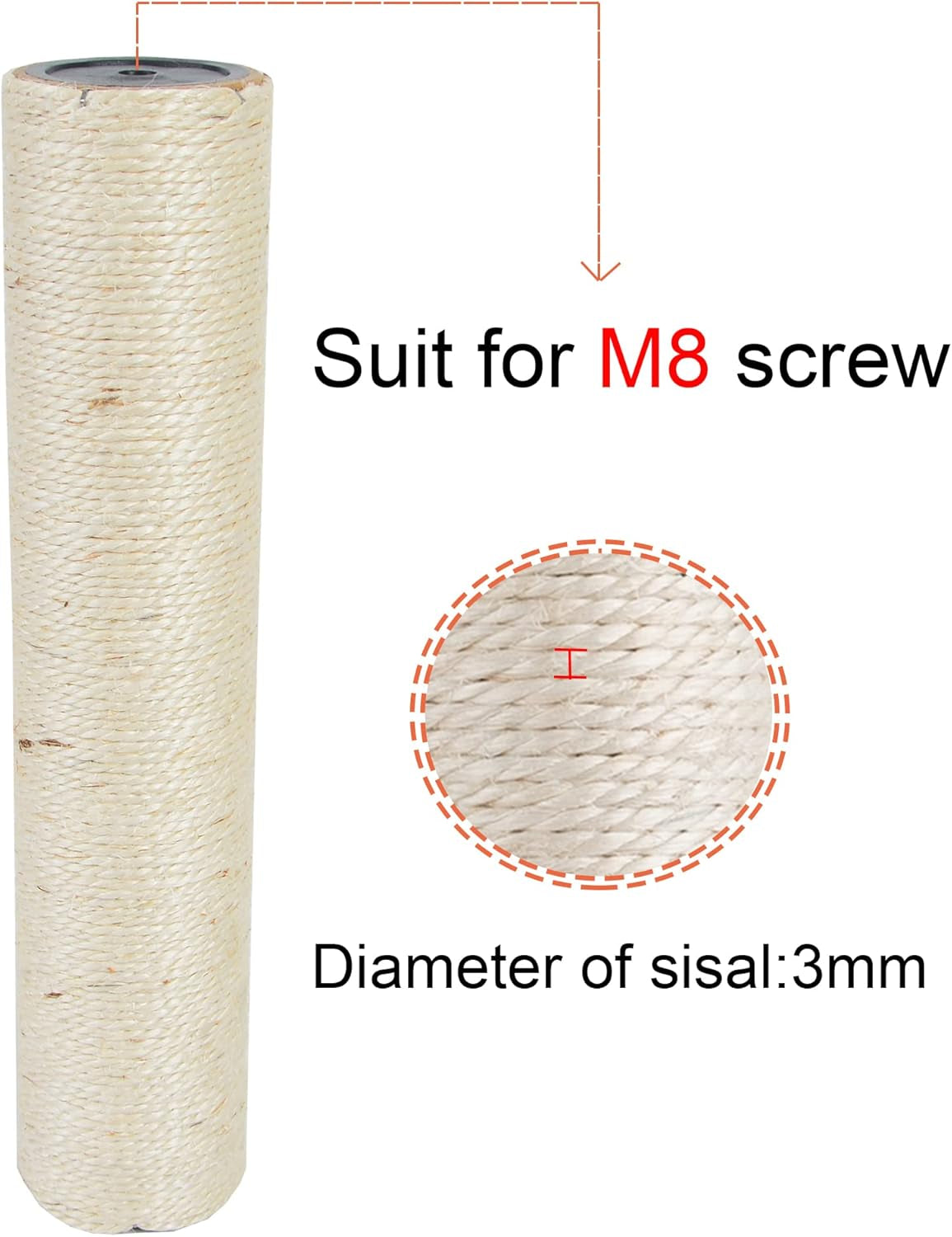 dimaka-cat-scratching-post-replacement-pole-cardboard-and-sisal-13-4in-34cm
