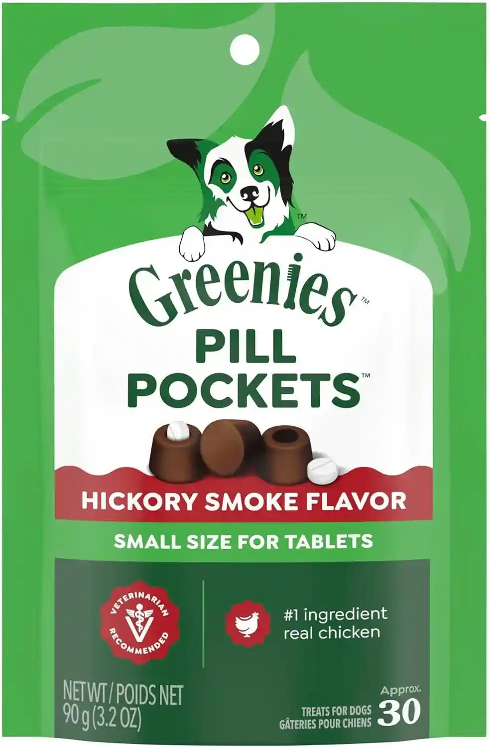 greenies-pill-pockets-small-dog-treats-chicken-flavor-3-2-oz-vet-recommended-masks-pill-smell-taste-easy-pinch-close-design-stress-free-medicating-tablet-size-3-2-oz-pouch