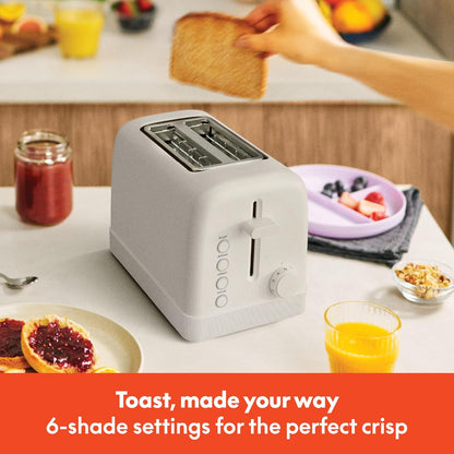 2-Slice Toaster with Extra Wide Slots and 6-Shade Control, Oatmilk8
