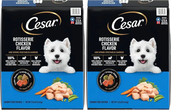 Cesar Small Breed Dry Dog Food, Filet Mignon & Spring Vegetables, 12 Lb | Made in USA, Real Beef #1 Ingredient, 26 Essential Nutrients, Supports Small Breed Health, No Artificial Flavors19