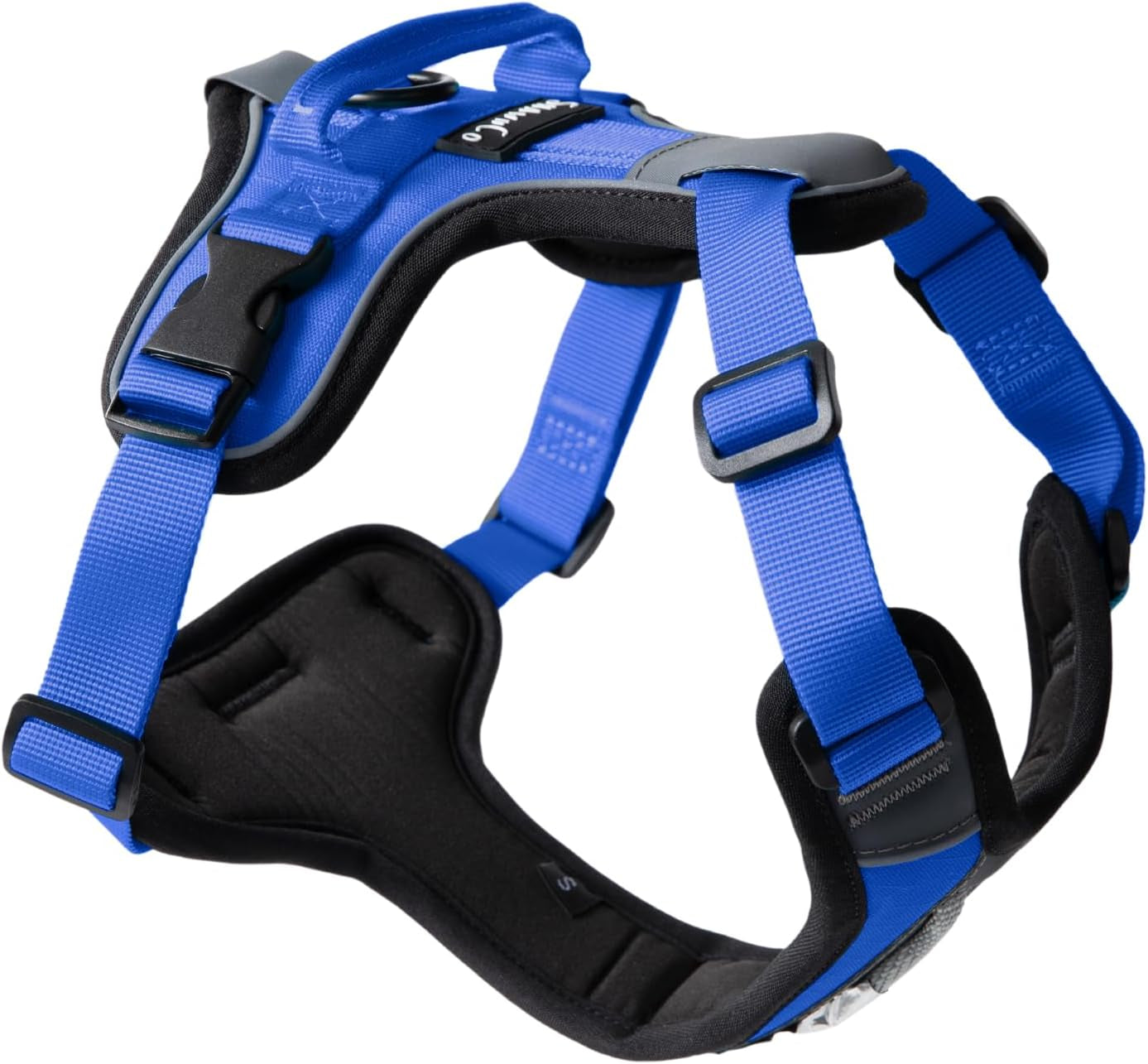 shawnco-basecamp-dog-harness-no-pull-pet-vest-with-3-leash-clips-padded-reflective-lightweight-and-adjustable-harness-with-handle-for-small-medium-and-large-dogs-icy-lilac-m