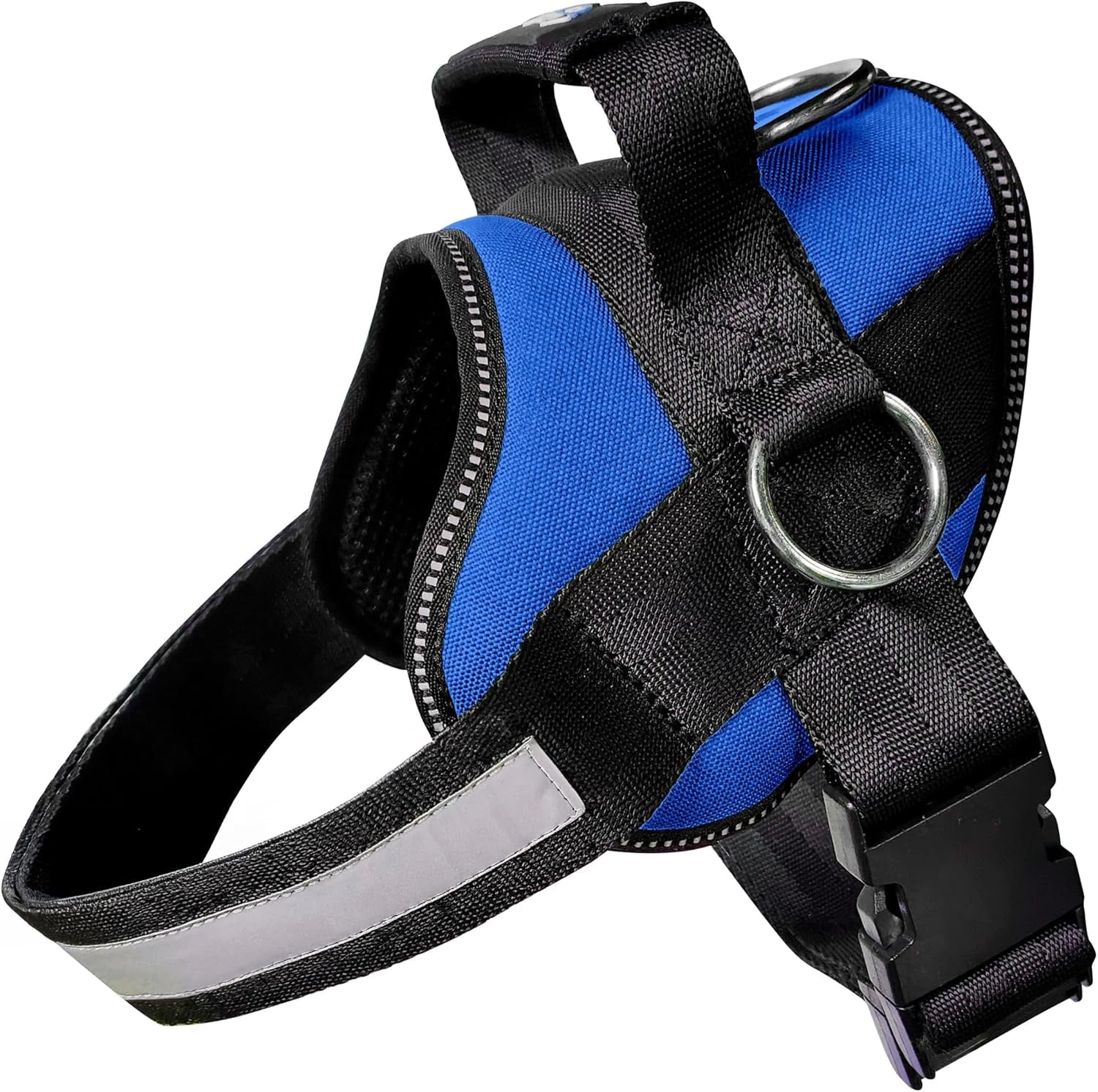 joyride-basic-dog-harness-1-0-blue-serenity-m-adjustable-pet-vest-with-3-side-leash-rings-for-training-walking-and-improved-control-for-small-medium-or-large-dogs