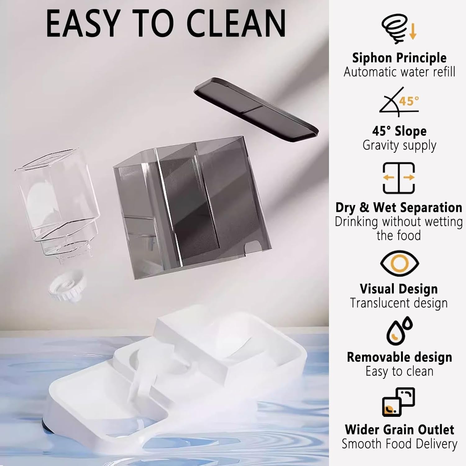 kathson-gravity-cat-food-and-water-dispenser-automatic-dog-feeder-waterer-2-in-1-auto-pet-food-and-water-bowl-set-self-feeding-for-puppy-kitten-grey