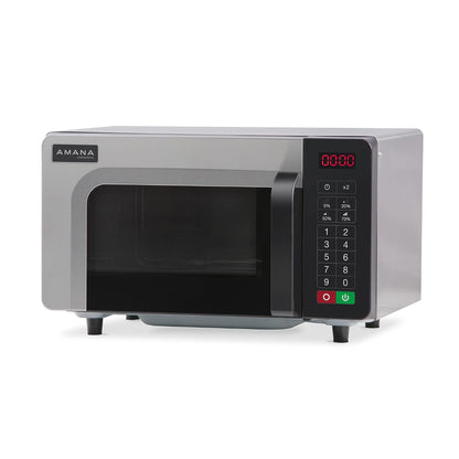 RMS10TSA 1000 Watt Heavy-Duty Countertop Commercial Microwave Oven with Push Button Controls for Restaurant Buffet Catering | 0.8 Cu. Ft, 20"W X 16-1/2"D X 12-1/4"H, Stainless Steel, 120V, NSF2