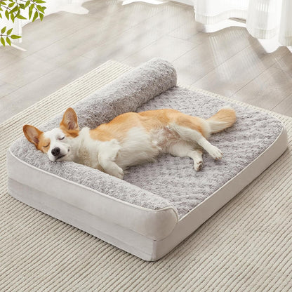 BFPETHOME Orthopedic Dog Beds for Large Dogs-Waterproof Sofa Dog Bed with Removable Washable Cover, Big Pet Bed with Waterproof Lining and Nonskid Bottom,Pet Bed for Large Dogs10