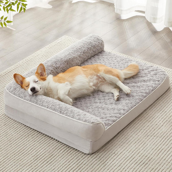 BFPETHOME Orthopedic Dog Beds for Large Dogs-Waterproof Sofa Dog Bed with Removable Washable Cover, Big Pet Bed with Waterproof Lining and Nonskid Bottom,Pet Bed for Large Dogs10