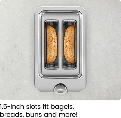 2-Slice Digital Toaster, Pop-Up, Stainless Steel, Extra-Wide Slots for Bagels, Defrost, Reheat, Cancel Functions, Removable Crumb Tray6