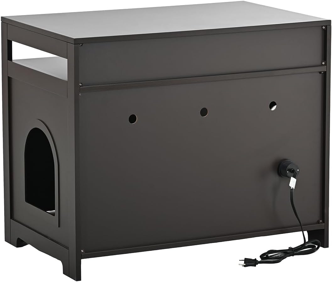 31-5-l-walnut-cat-litter-box-enclosure-with-hidden-plug-2-doors-indoor-large-cat-washroom-storage-bench-side-table