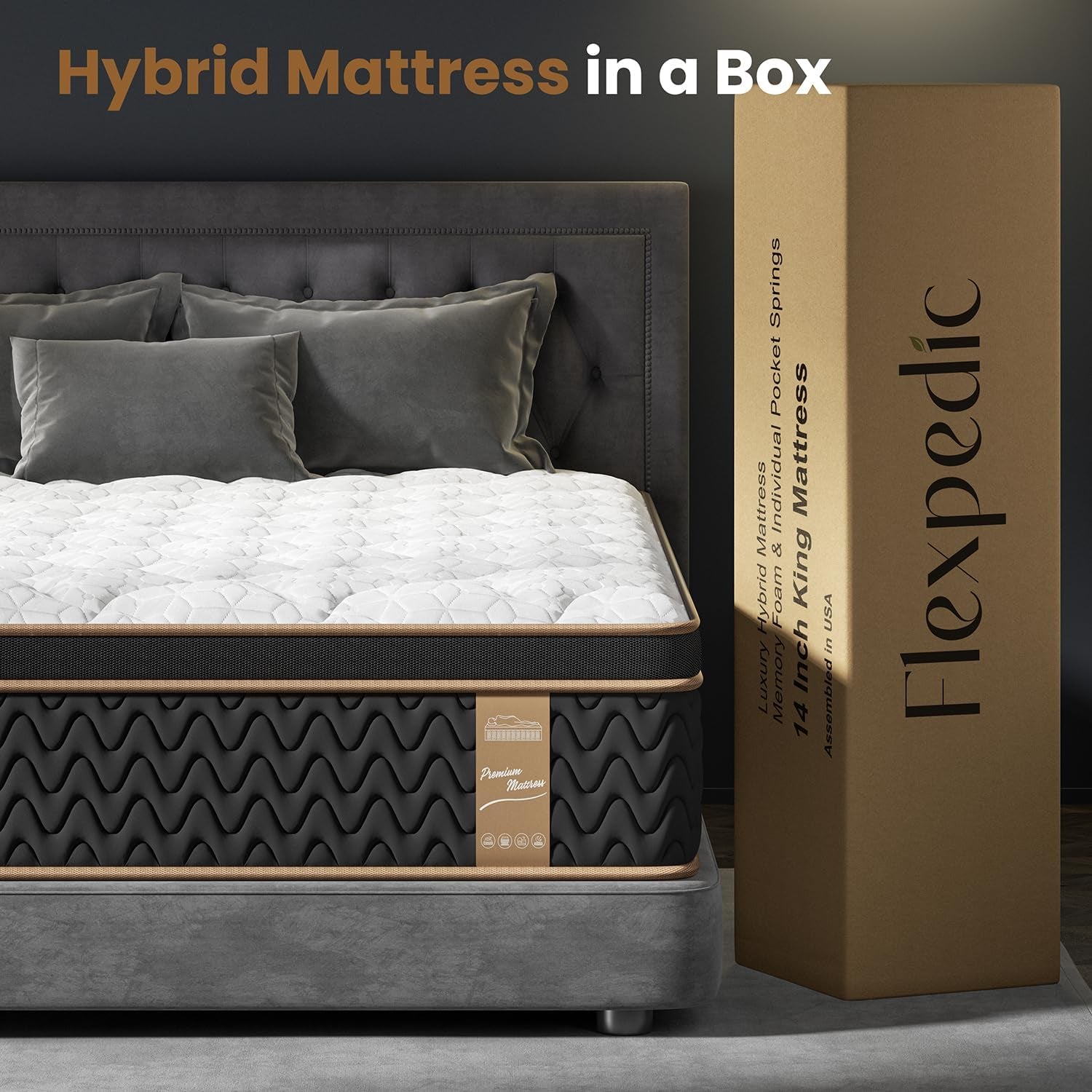queen-mattress-14-inch-luxury-hotel-cooling-hybrid-bed-mattress-in-a-box-zones-individual-pocket-spring-extra-hip-shoulder-lumbar-support-fiberglass-free-365-night-trial-certipur-us