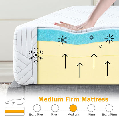 Twin Mattress in a Small Box with Medium-Firm Memory Foam | Twin Size Mattress with Good Support Removable and Washable Design Breathable Fabric for Kids and Adults2