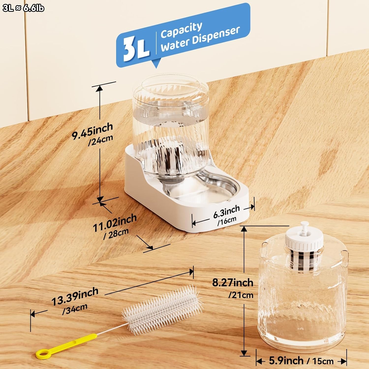 junspow-automatic-cat-water-dispenser-with-stainless-steel-bowl-dog-water-bowl-dispenser-adjustable-water-dispensing-auto-pet-waterer-for-cats-and-dogs