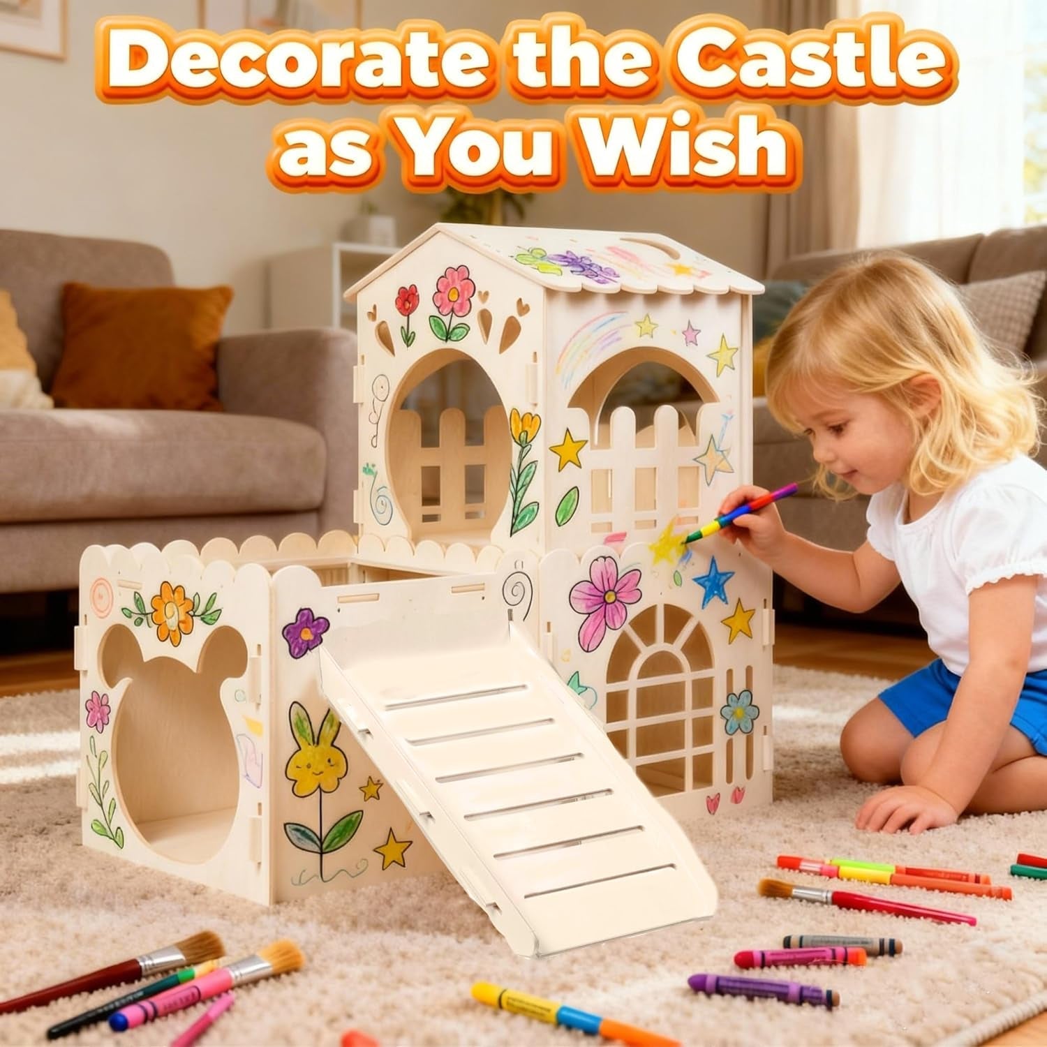 large-rabbit-house-wooden-bunny-castle-with-3-houses-indoor-rabbit-guinea-pig-cage-multistory-climbing-tower-sturdy-wooden-castle-small-animal-hideaway-tunnel