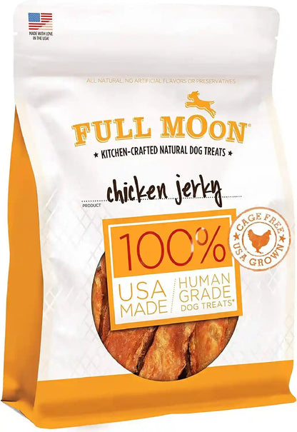 Full Moon Chicken Jerky Healthy All Natural Dog Treats Human Grade Made in USA Grain Free, 1.5 Pound (Pack of 1)5