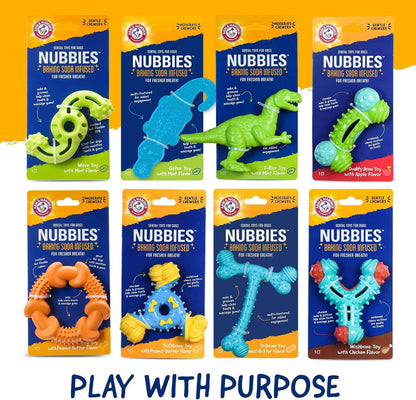 Arm and Hammer Nubbies T-Bone Dental Dog Chew Toy with Peanut Butter Flavor, TPR Nubs Clean Teeth and Gums, Durable Nylon Chew for Aggressive Chewers, Helps Reduce Plaque and Tartar8