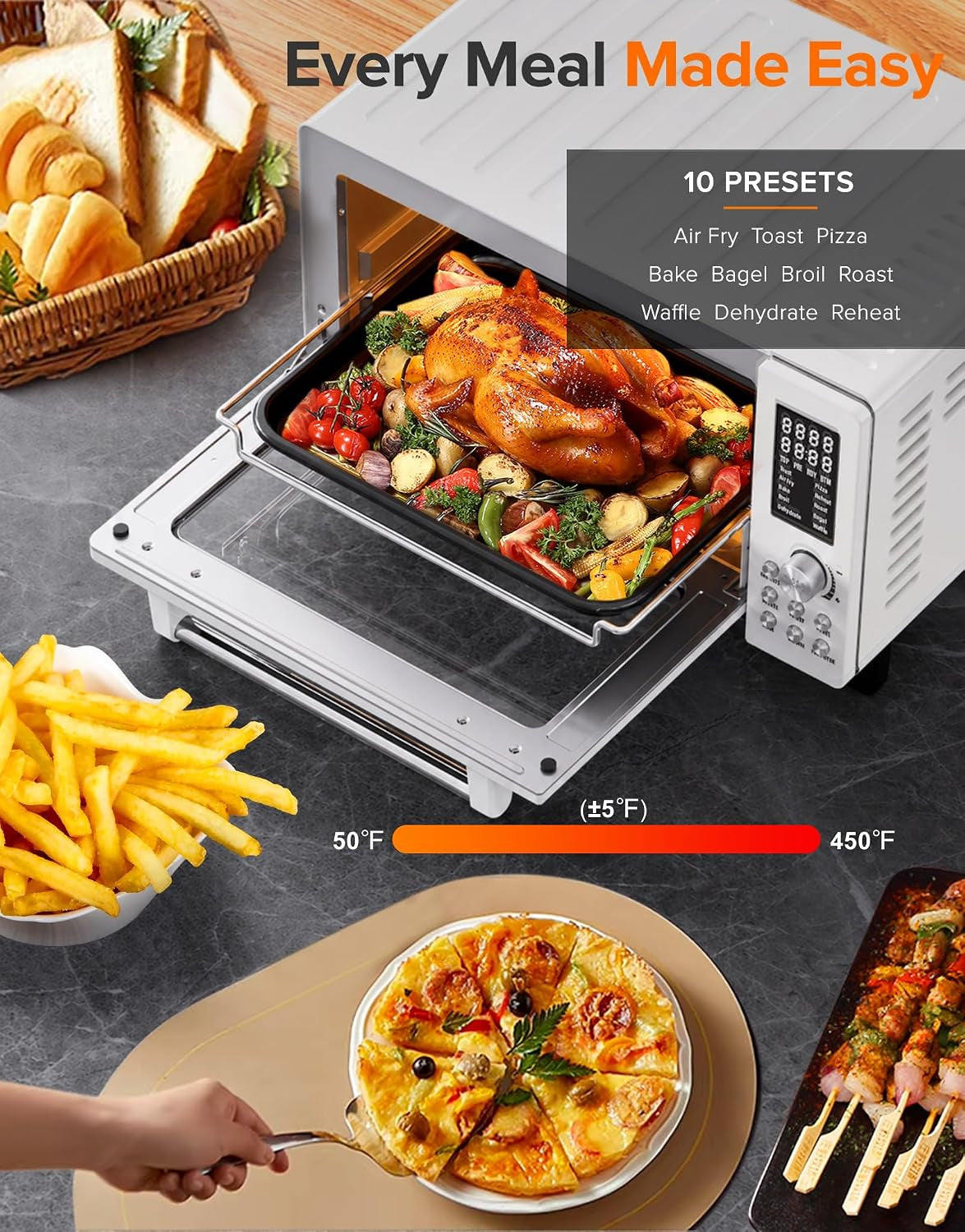 bravo-pro-smart-air-fryer-toaster-oven-countertop-combo-10-in-1-cooking-functions-1800w-50-450-f-21-qt-pfas-free-upgraded-super-convection-cream
