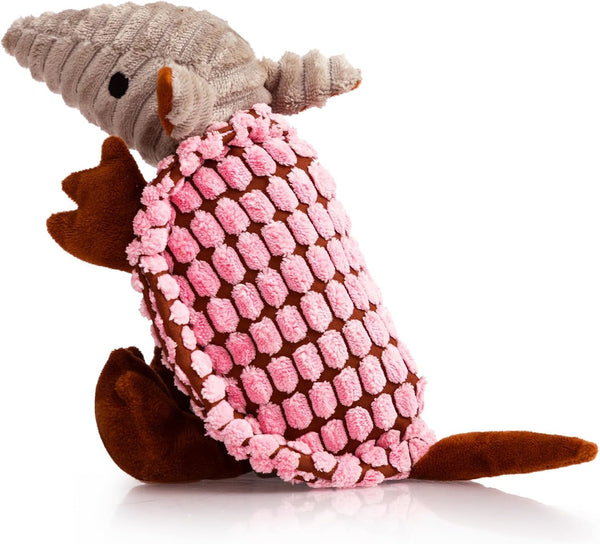 Hollypet Plush Squeaky Armadillo Chew Dog Toy for Small Medium, 8" | Cute Stuffed Armadillo Toy with Unique Grunt Squeaker & Textured Fabric for Teeth Cleaning. Great for Small & Medium Dogs32