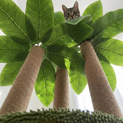 LEMONDA 31.5Inch Cat Scratching Post,Cat Scratcher Tree with 3 Scratching Poles & 2 Interactive Dangling Balls,Cats Scratching Posts for Indoor Kitten & Adult Cats | Cat Scratcher Tree, 3 Scratching Poles, Cat Scratching Posts,2 Interactive Dangling Balls, for Indoor Kitten & Adult Cats7