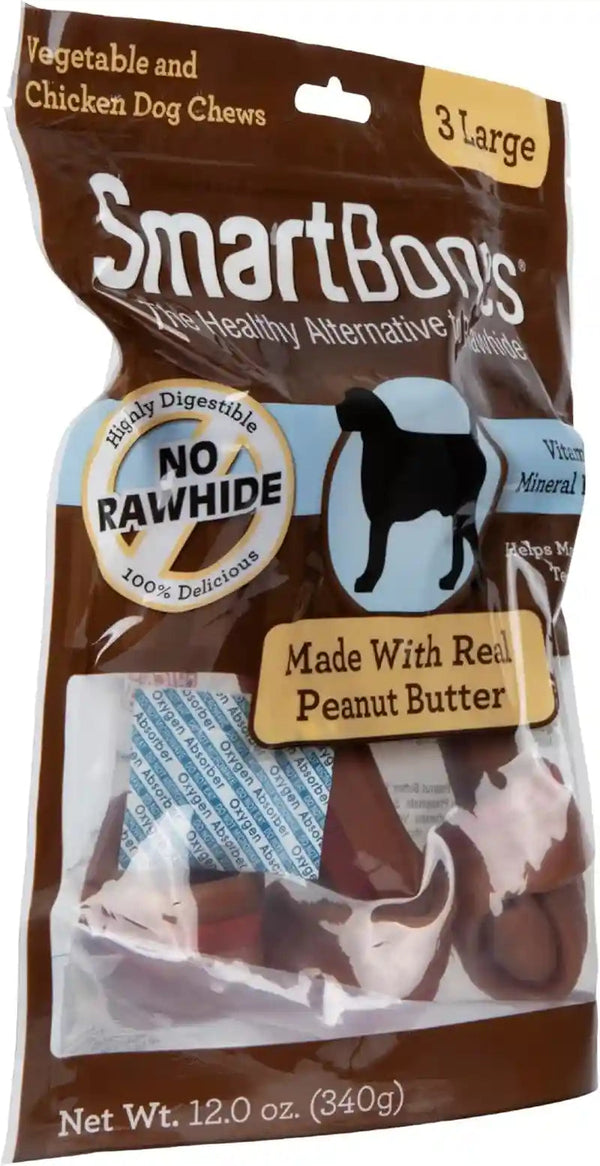 Smartbones Dog Chews, Treat Your Dog to Rawhide-Free Dog Bones, Made with Real Meat and Vegetables, 3 Large6