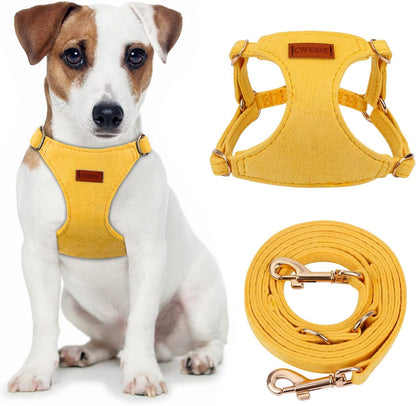 CHEDE No Pull Puppy Harness and Multifunction Dog Leash Set- 8 Colors Soft Adjustable No Choke Escape Proof Cute,Lightweight Pet Vest Harness for Small and Medium Dog…11