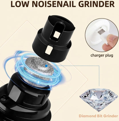 2026 Upgraded Silent Groom Pro Nail Grinder for Dogs & Cats, 3-Speed Cordless Silent Grooming Pro with LED Light, 2000Mah Long Battery Life, Painless Paws Grooming for Small Medium Large Pets (White)7