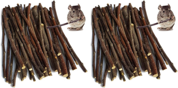 Sharllen 100G (3.5Oz) Apple Sticks Pet Snacks Chew Toys for Guinea Pigs Chinchilla Squirrel Rabbits Hamster8
