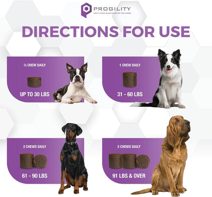 Progility Calming Aid with Melatonin for Dogs, Stress & Situational Support | 90 Soft Chews, Supports Calm Behavior for Storms, Fireworks, Travel, Vet Visits, Easy to Serve Daily Supplement3