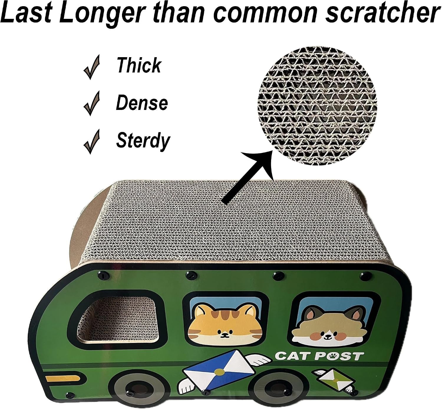 cat-scratching-house-cat-cardboard-house-green-bus-long-scratching-post-9x11-8x22-inches-fun-cube-tunnel-peekaboo-hideaway-for-indoor-cats