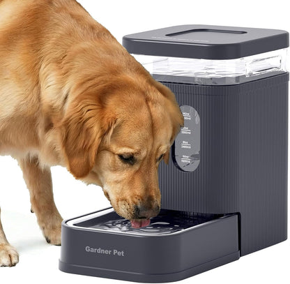 Gardner Pet 2.2 Gallon Automatic Dog Water Bowl Dispenser 8.5L Gravity Water Feeder with Stainless Steel Bowl & Maifan Stone Filter, Bpa-Free for for Cats and Dogs (Black, 2.2 Gallon)16
