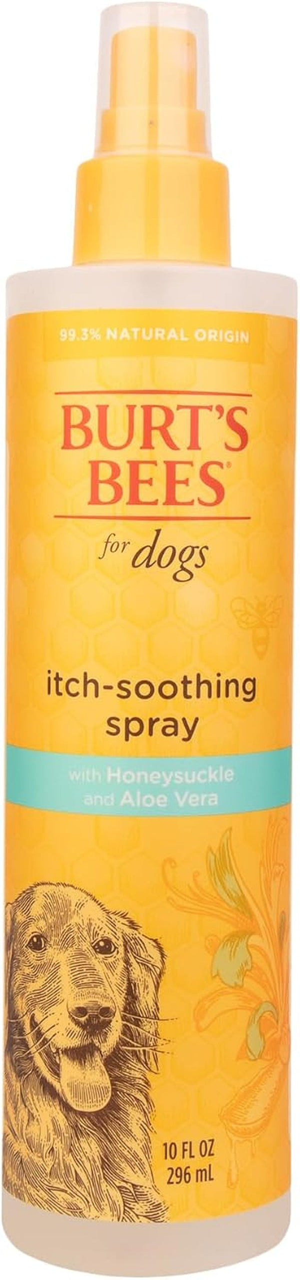 Burt'S Bees for Pets anti Itch Dog Spray with Honeysuckle and Honey, Waterless Grooming Mist for Dry Flaky Skin, Dog Itch Relief between Baths, Natural Origin Coat Care for Dogs, 10 Fl Oz1