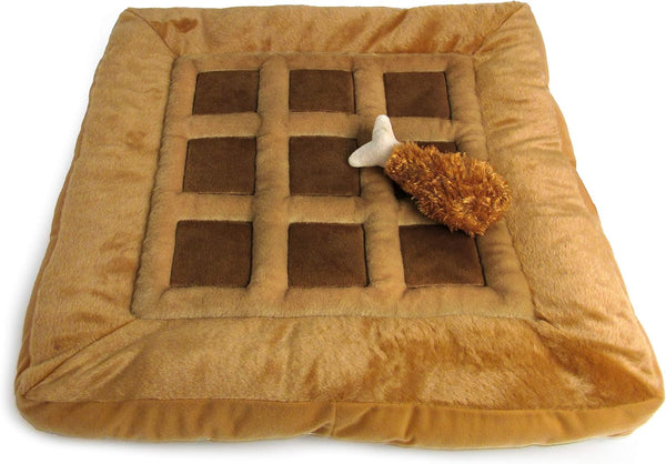 TONBO Soft Plush Small Cute and Cozy Nature Dog Cat Bed, Washer and Dryer Friendly (Sunflower)24