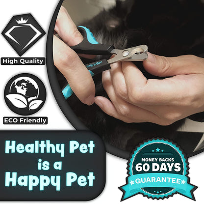 Cat Nail Clipper by H&H Pets - Professional Sharp Stainless Steel Claw Clipper Trimmer with Sturdy Non Slip Handles - for Small Animal & Cats Nail Cutter3