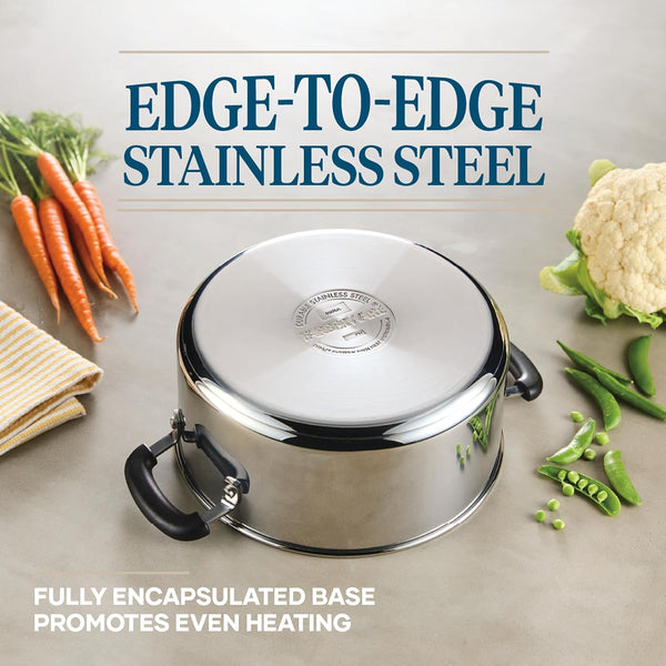 Stainless Steel Cookware Set, 10-Piece Pots and Pans Set | Brilliance Collection Stainless Steel Construction, Includes Pots, Pans and Lids for Everyday Cooking5