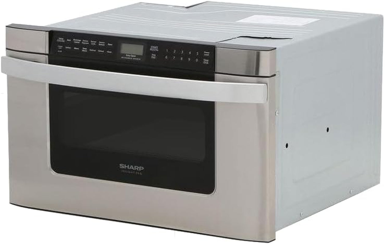 sharp-kb6524psy-24-in-1-2-cu-ft-built-in-microwave-drawer-oven-1-2-cubic-feet-950-watt-angled-touch-control-panel
