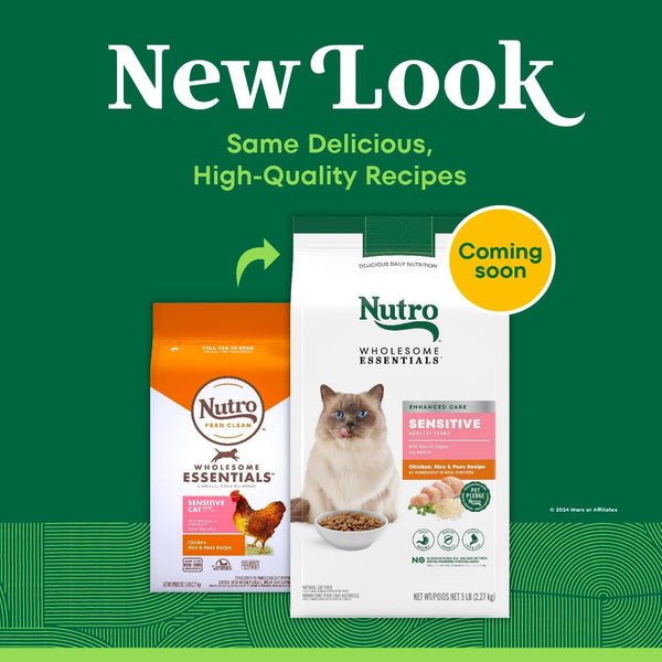 Nutro Wholesome Essentials Sensitive Stomach Dry Cat Food, Chicken, 5 Lb | Real Chicken #1 Ingredient, Easily Digestible, Omega-6 for Skin & Coat, No Corn, Wheat, Soy, No Artificial Additives3