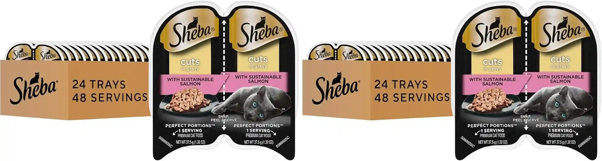 sheba-perfect-portions-cuts-wet-cat-food-sustainable-salmon-2-6-oz-24-ct-grain-free-sustainable-salmon-48-servings-no-fillers-or-artificial-flavors-essential-vitamins-minerals-twin-pack-trays