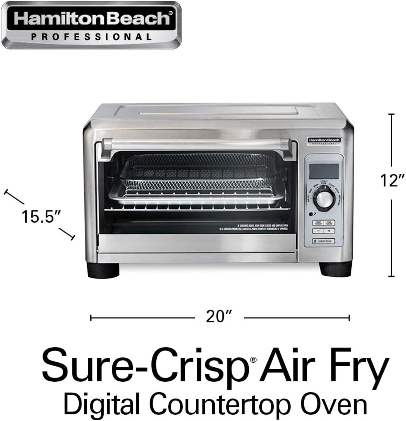 sure-crisp-digital-toaster-oven-air-fryer-combo-1500w-fits-12-pizza-6-slice-capacity-temperature-probe-stainless-steel-31243