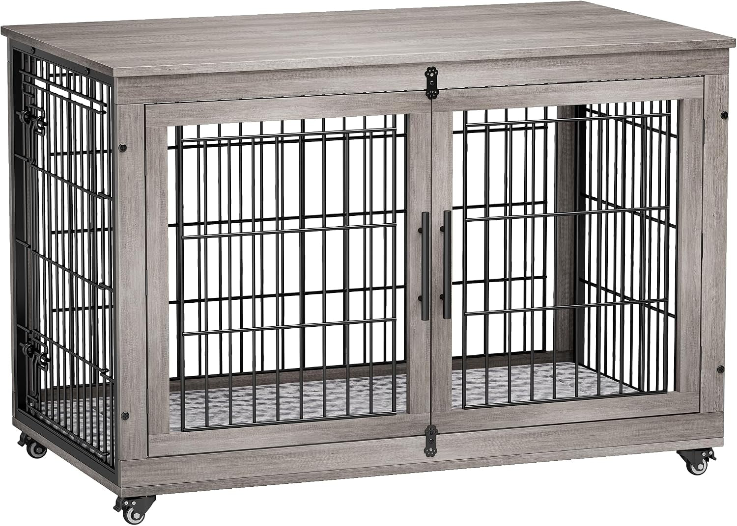 medium-dog-crate-furniture-32-heavy-duty-kennel-w-cushion-wheels-grey-double-doors-wooden-dog-cage-chew-resistant-end-table-decorative-27-32-38-44-options-indoor