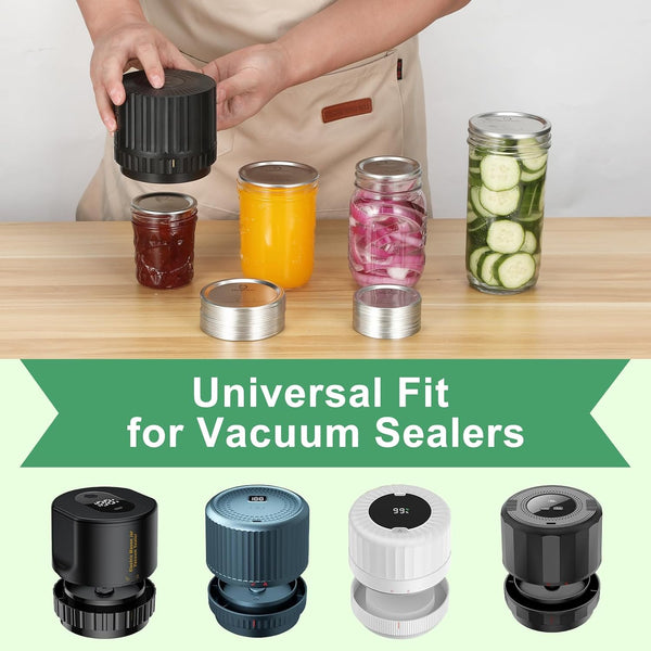 52 Pcs Canning Lids, Regular & Wide Mouth Mason Jar Lids Set, Canning Jar Lids for Ball & Kerr, Redefining Leak-Proof with Perfect Airtight Seal, Compatible with Electric Vacuum Sealers4