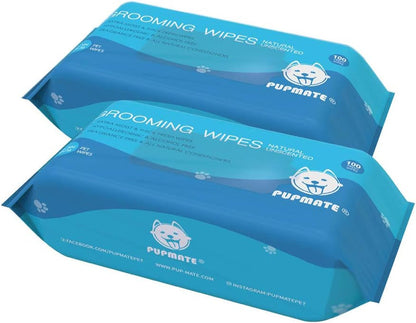 Pet Wipes for Dogs & Cats, Extra Moist & Thick Grooming Puppy Wipes with 100 Fresh Counts, Aloe Vera/Nature15