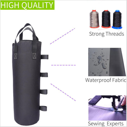 140 LBS Zipper Top Sand Bags for Canopy Legs (Without Sand) Sand Bags for Weight - Sandbags for Gazebo Legs, Pop up Canopy Tent Weights - Canopy Weight Bags, Set of 46