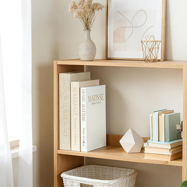 Set of 3 Decorative Books for Home Decor, Faux Books for Bookshelf | Linen Fake Books for Coffee Table or Mantel, Book Storage Boxes with Magnetic Snap for Photo Organization & Keepsakes Box5