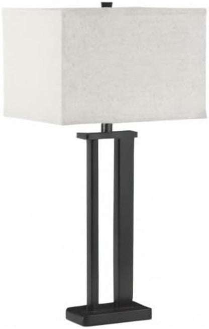 Signature Design by Ashley Aniela Table Lamp Set of 2, 29-Inch, Bronze | Solid Metal Base with a Rectangular Fabric Shade, Versatile 3 Way Lamps for Living Room Spaces and Narrow End Tables10