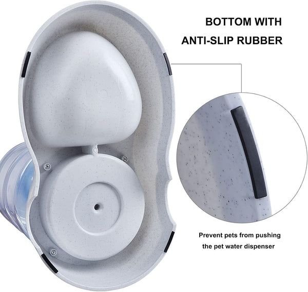 Pet Water Dispenser Station - 3 Gallon/11L Replenish Pet Waterer for Large Dog Cat Animal Automatic Gravity Water Drinking Fountain Bottle Bowl Dish Stand4