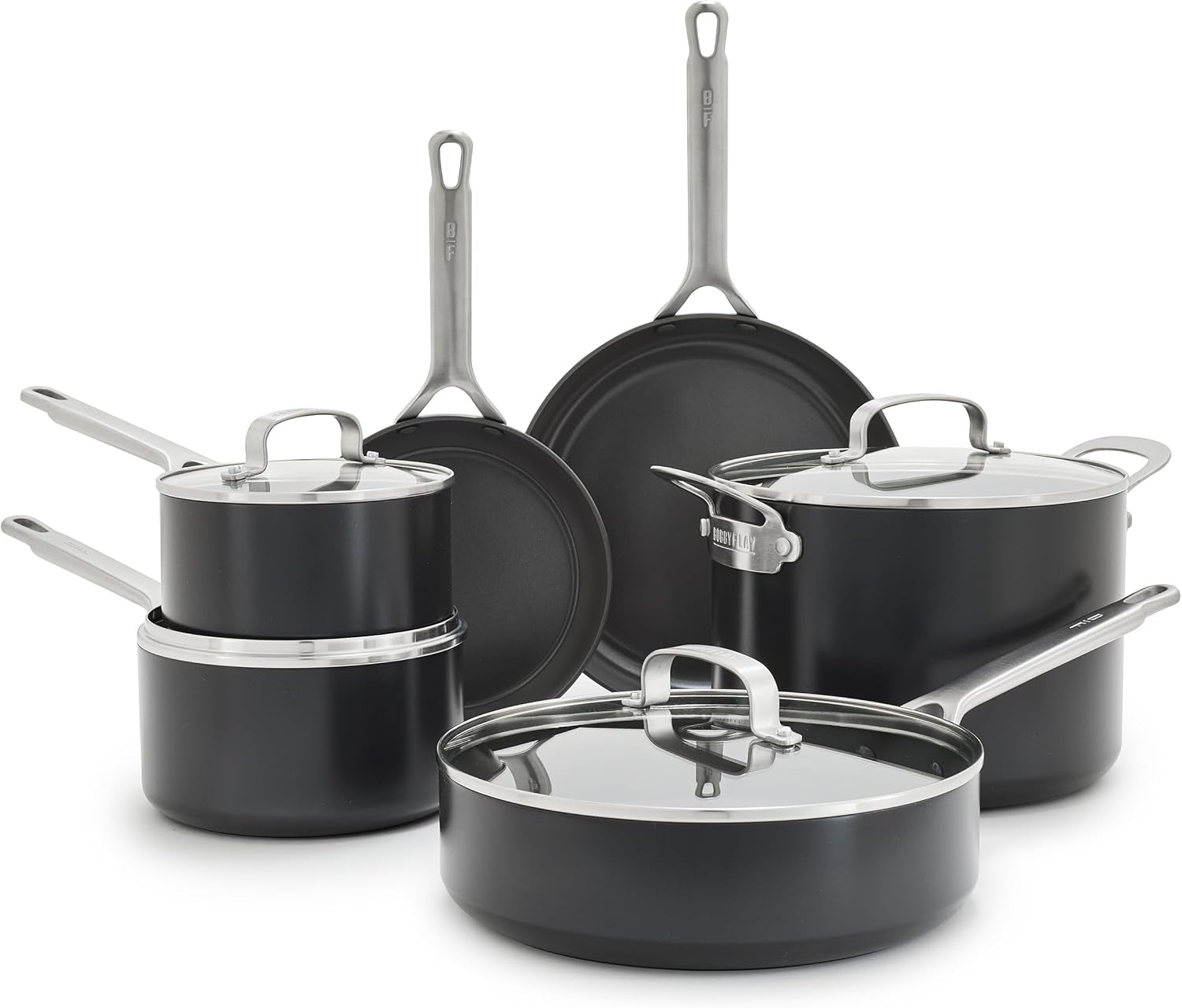 x-bobby-flay-hard-anodized-nonstick-10-piece-cookware-set-pfas-free-ceramic-pots-pans-induction-suitable-frypans-saucepans-saute-stockpot-glass-lids-dishwasher-oven-safe-black